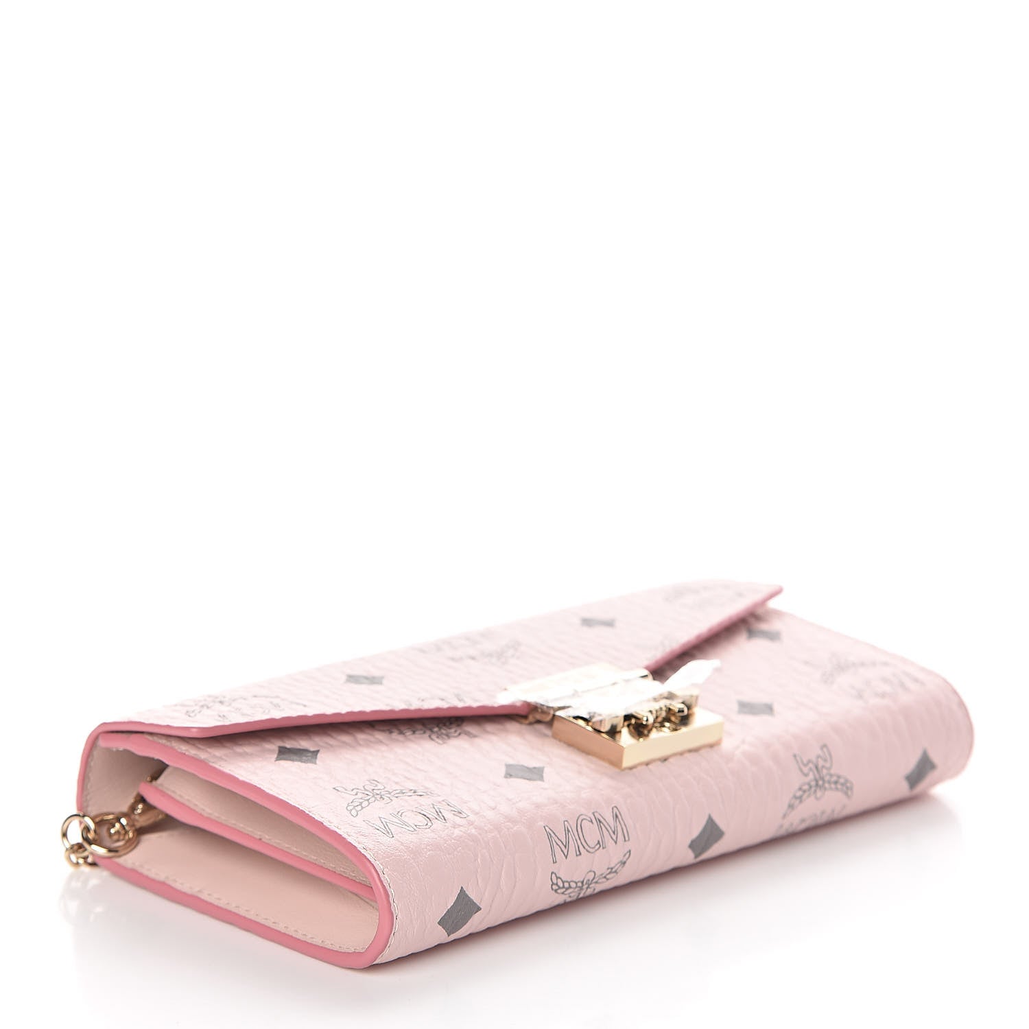 MCM Visetos Large Patricia Wallet On Chain Soft Pink 4 of 8