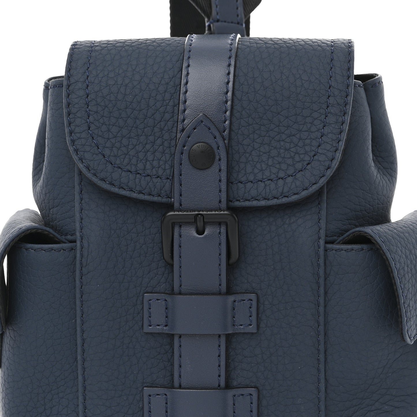 LOUIS VUITTON Taurillon Christopher XS Backpack Bleu Marine