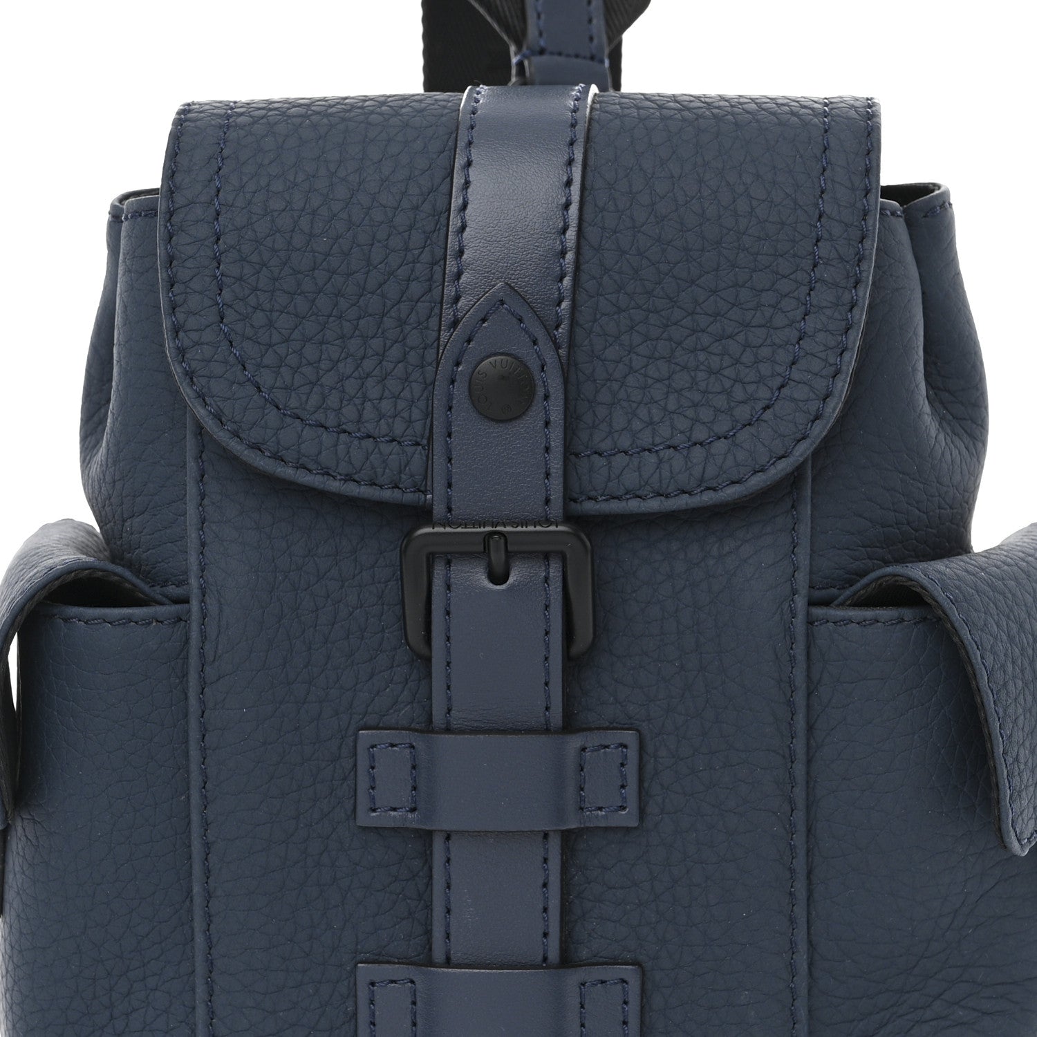 Louis Vuitton LOUIS VUITTON Taurillon Christopher XS Backpack Bleu Marine 7 of 11