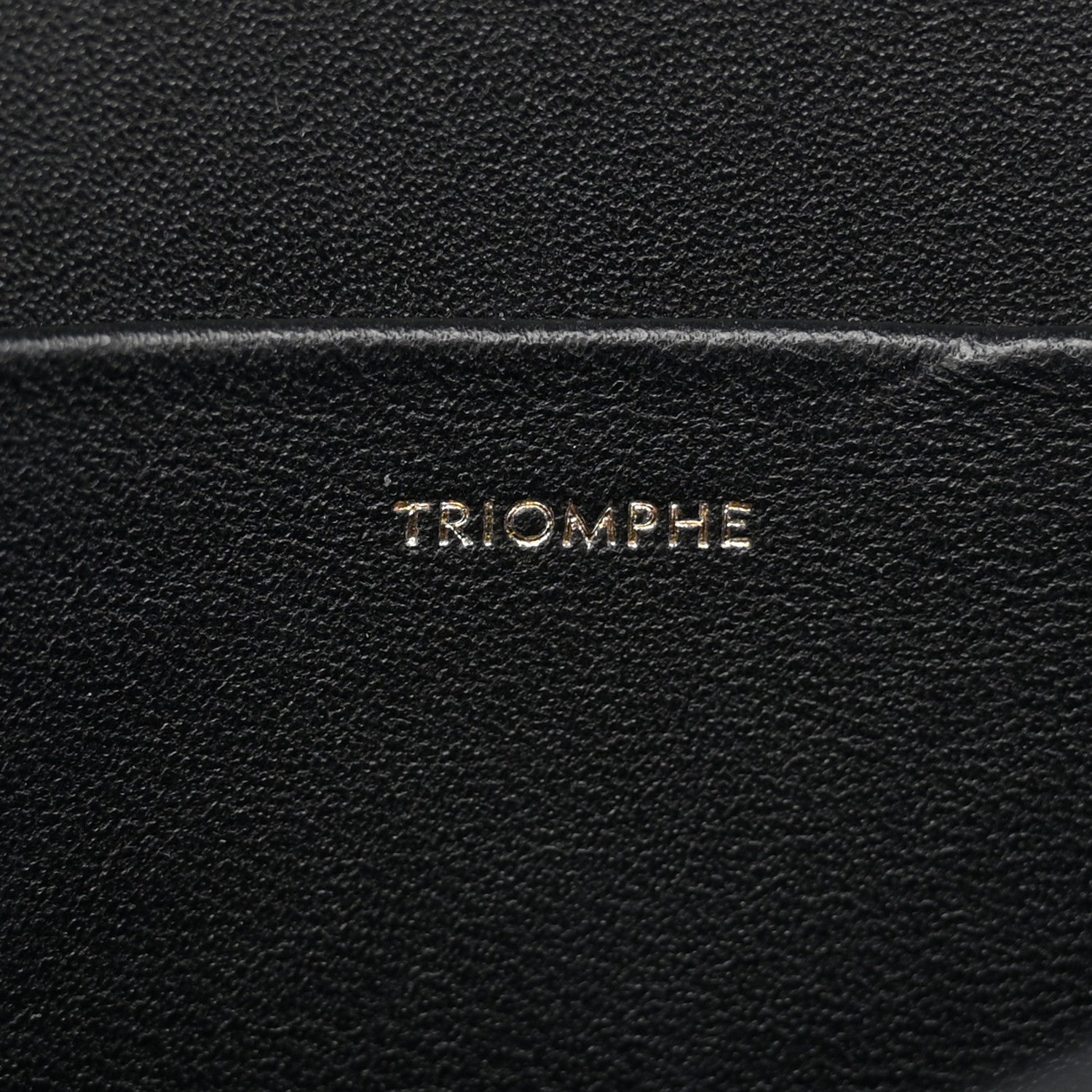 Celine Shiny Calfskin Medium Triomphe Black 7 of 15
