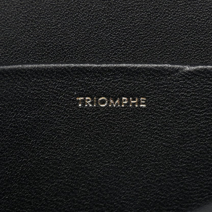 Celine Shiny Calfskin Medium Triomphe Black 7 of 15