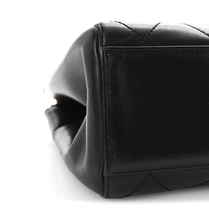Chanel Lambskin Bekko Chain Large Shoulder Bag Black 10 of 11