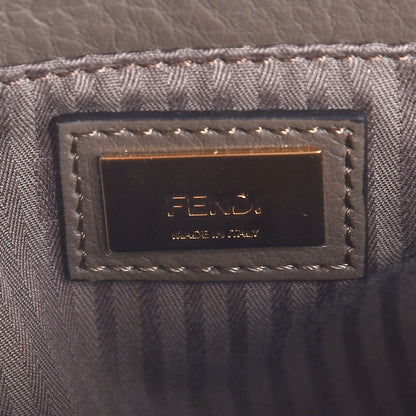 Fendi Vitello Elite Flamingo Petite 2Jours Tote Seppia 8 of 9