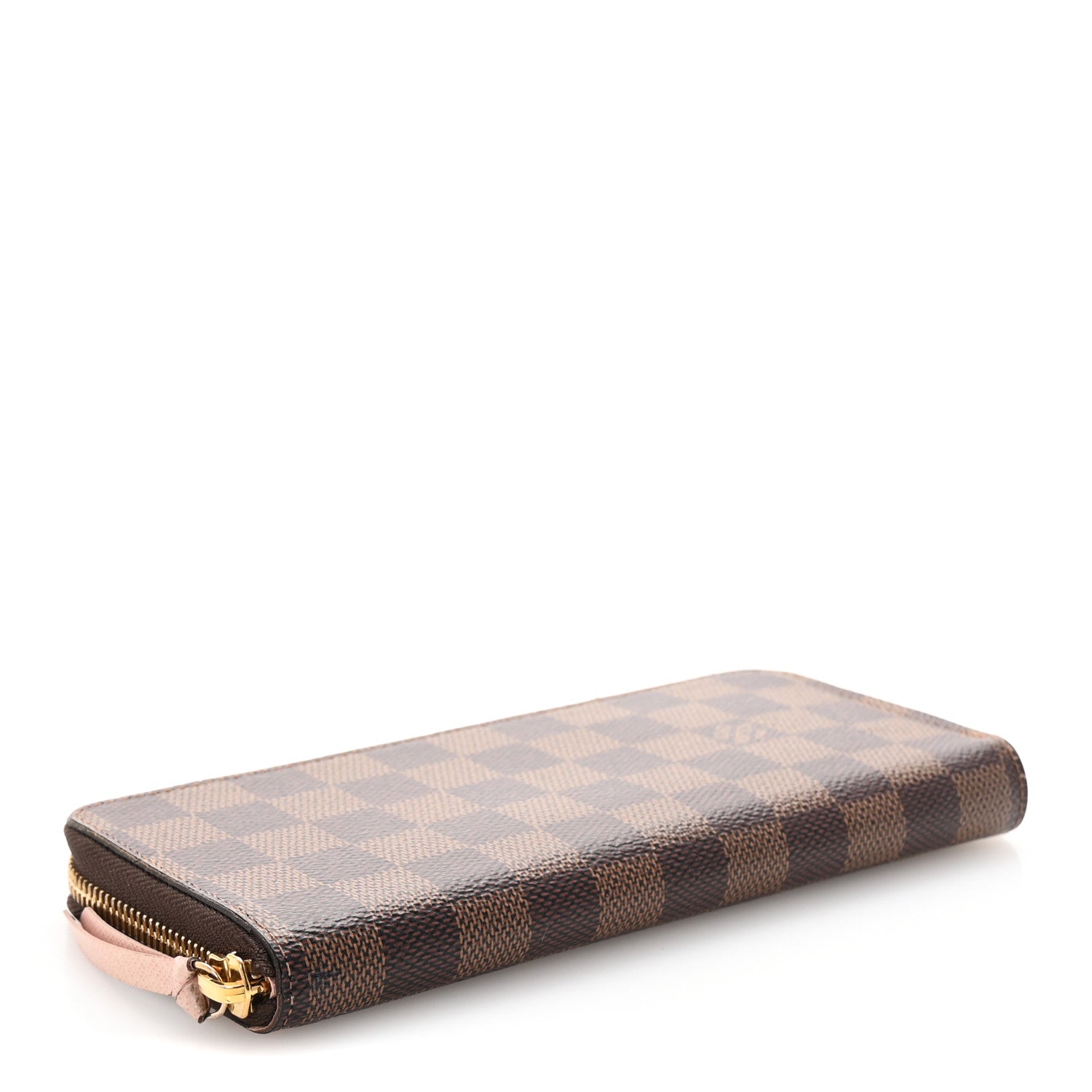 Louis Vuitton Damier Ebene Clemence Wallet Rose Ballerine 4 of 7