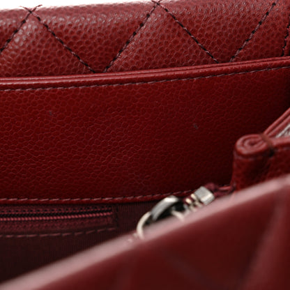 Chanel Caviar Quilted City Shopping Tote Dark Red 12 of 12