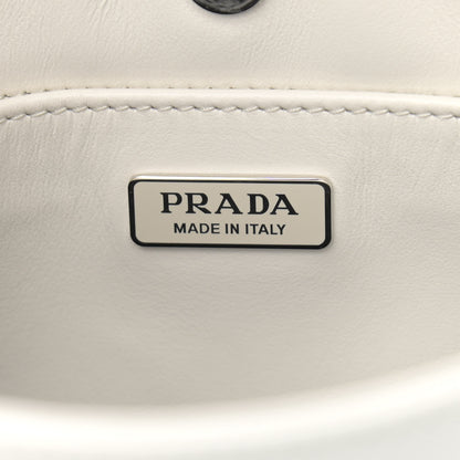 Prada Spazzolato Cleo Shoulder Bag White 6 of 9