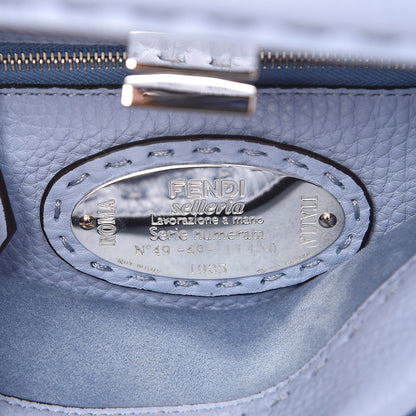 Fendi Cuoio Romano Selleria Mini Peekaboo Iconic Satchel Celeste Sky 7 of 8