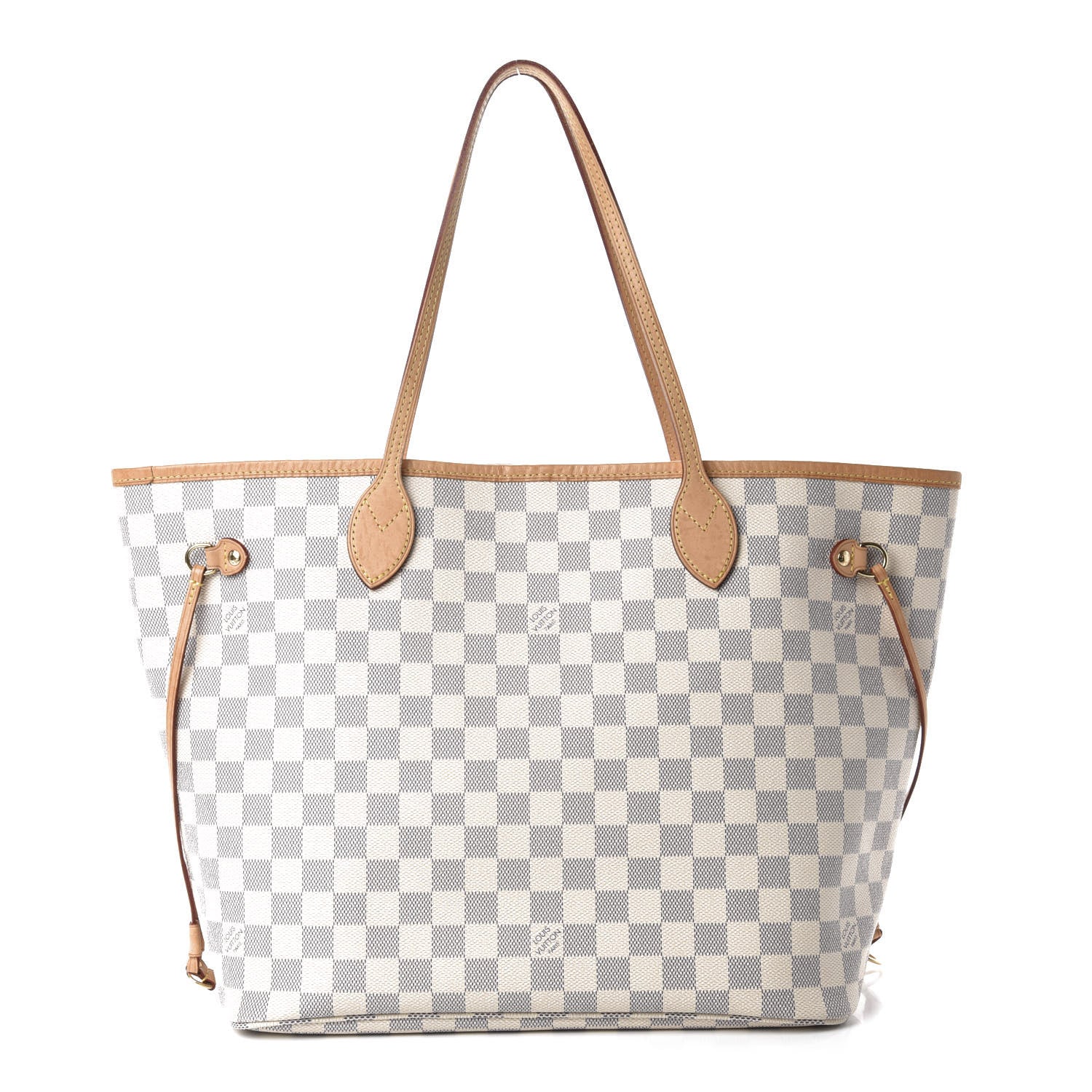 Louis Vuitton Damier Azur Neo Neverfull MM Rose Ballerine 1 of 13