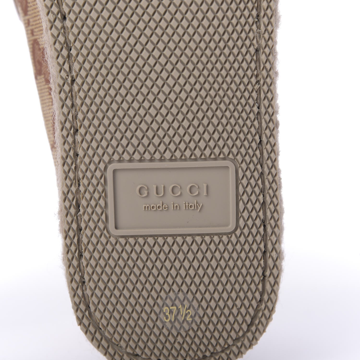 Gucci GG Monogram Womens Fria Horsebit Loafers 37.5 Beige Ruggine 8 of 9