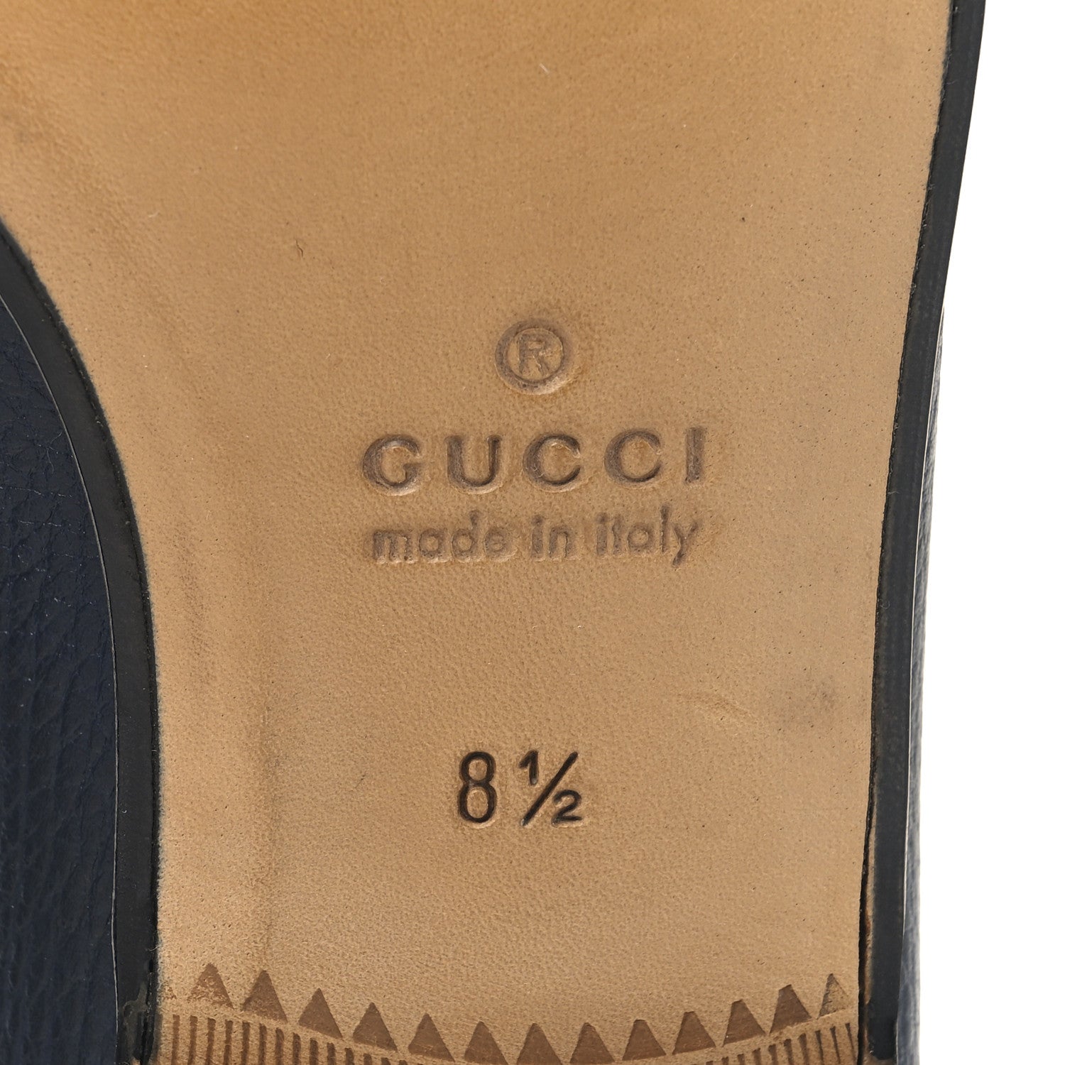 Gucci Road Calfskin Mens Horsebit Loafers 8.5 Blue 8 of 9