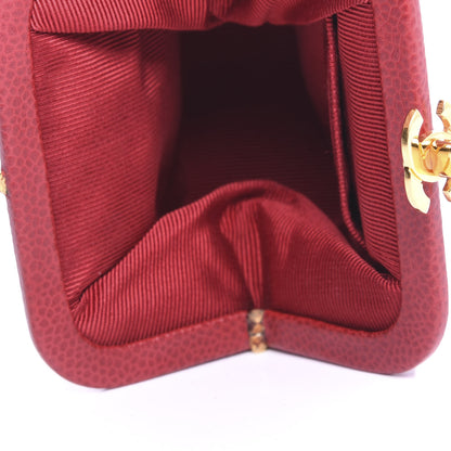 Chanel Caviar CC Coin Purse Red 5 of 8