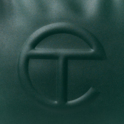 Telfar Vegan Leather Medium Shopping Bag Dark Olive 8 of 10