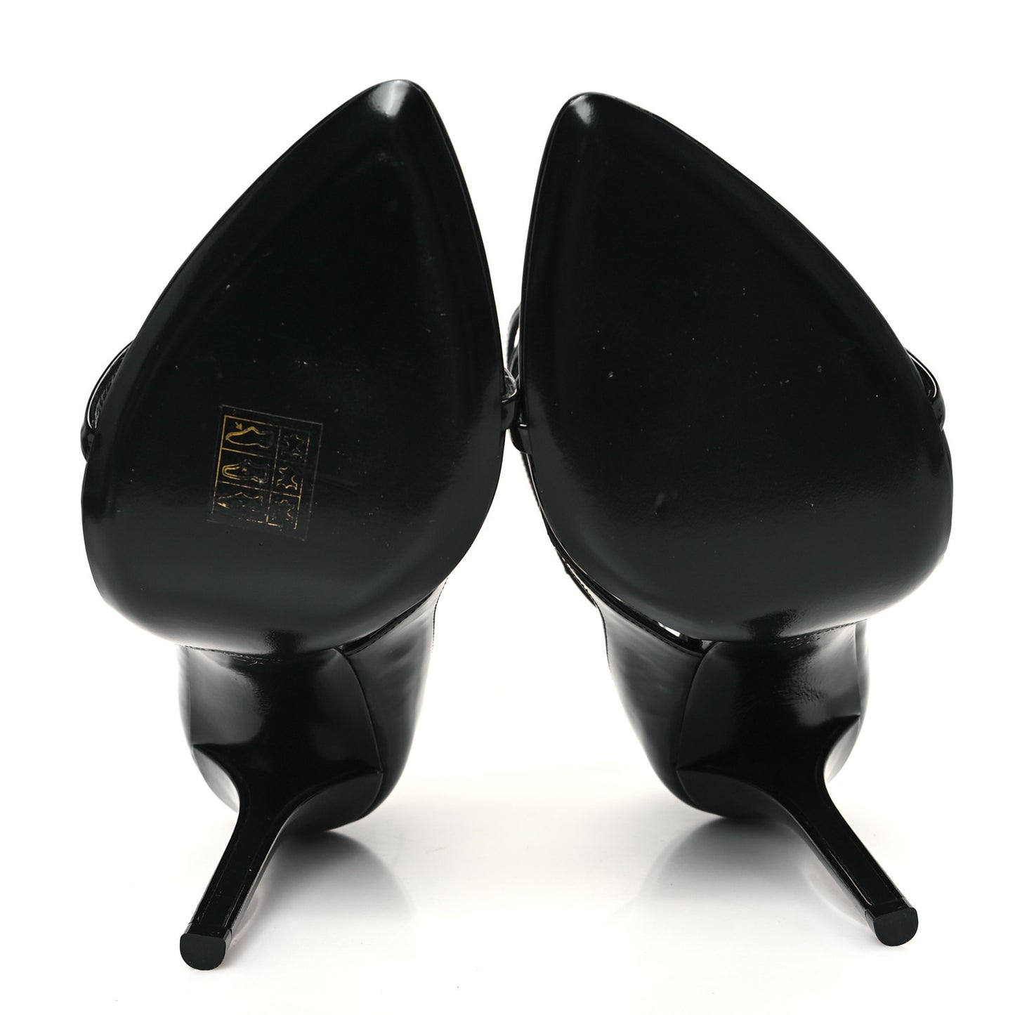 Patent Calfskin Dita 110 Sandals 38 Black