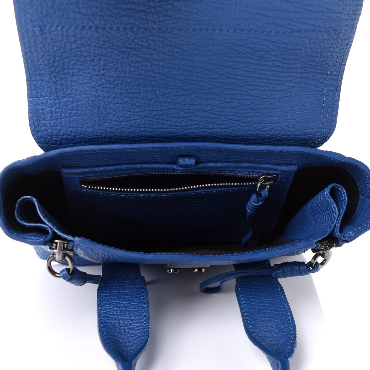 3.1 Phillip Lim Textured Calfskin Mini Pashli Satchel Cerulean 5 of 10