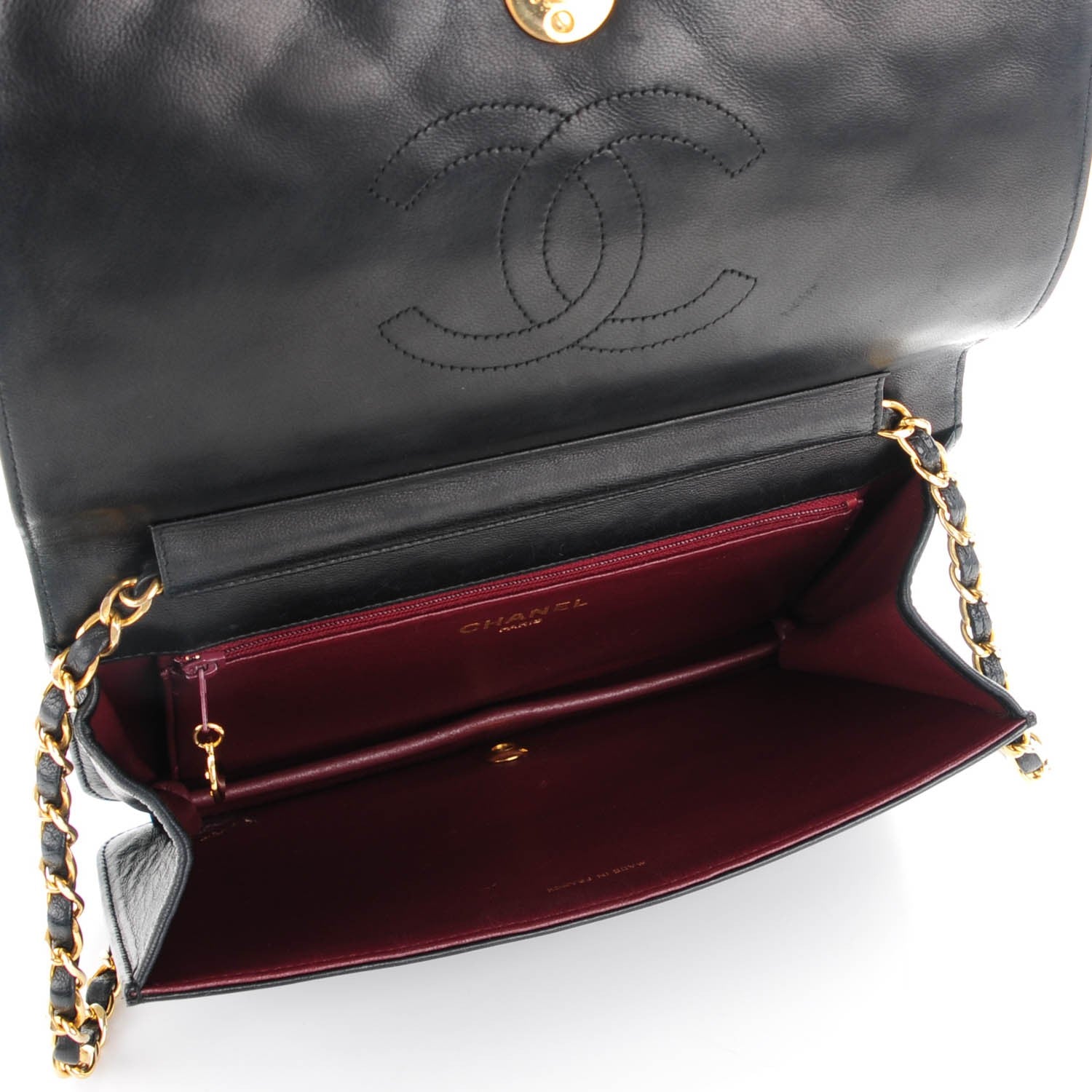 Chanel Lambskin Quilted Small Evening Flap Black 5 of 8