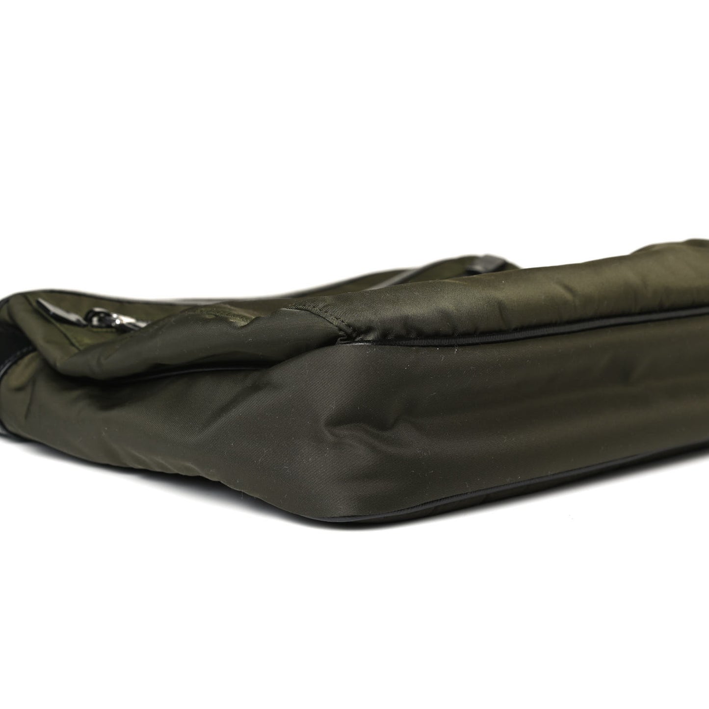 Tessuto Nylon Saffiano Messenger Bag Militare