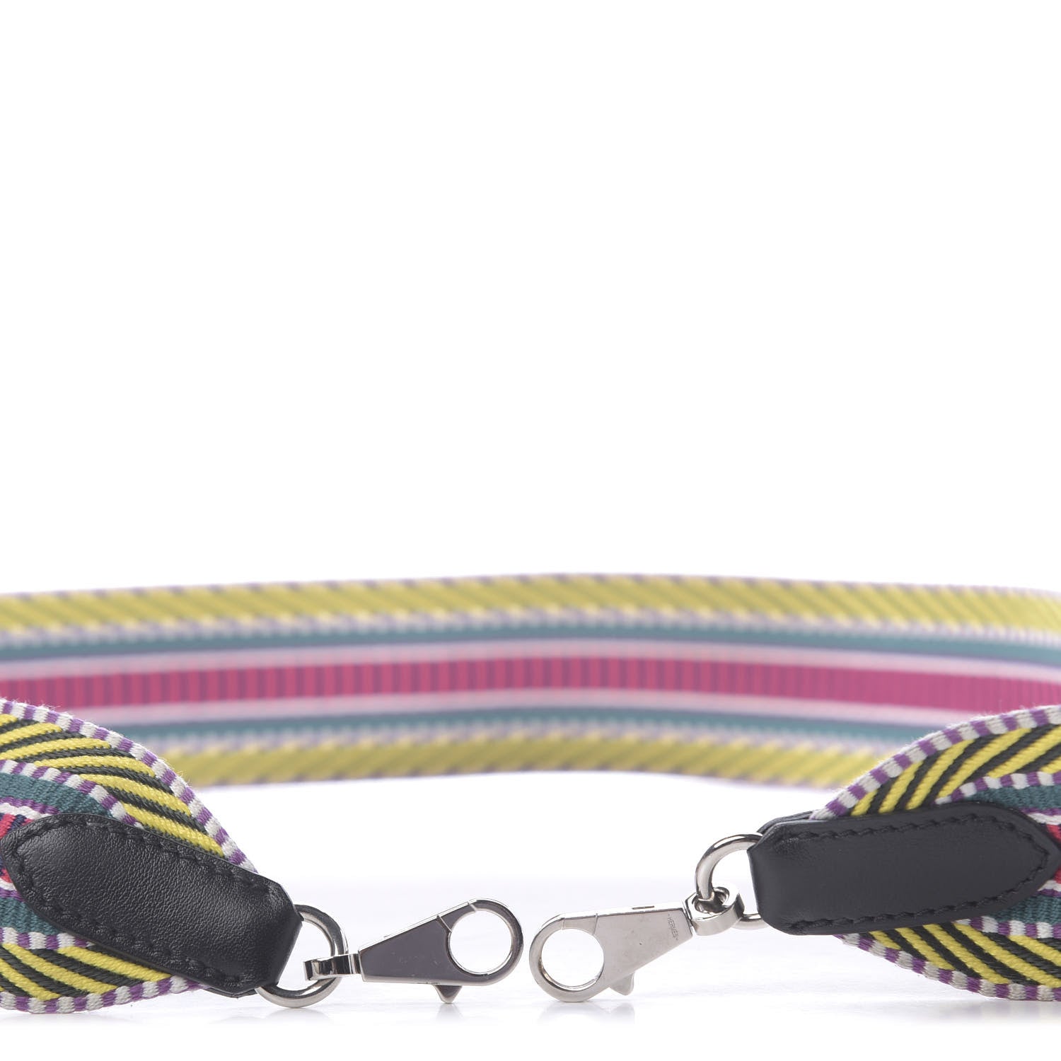 Hermes Toile Swift 50mm Sangle Cavale Shoulder Strap Multicolor Black 3 of 5