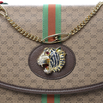 Gucci Mini Vintage GG Supreme Monogram Web Medium Rajah Slim Flap Shoulder Bag Beige New Acero 10 of 10