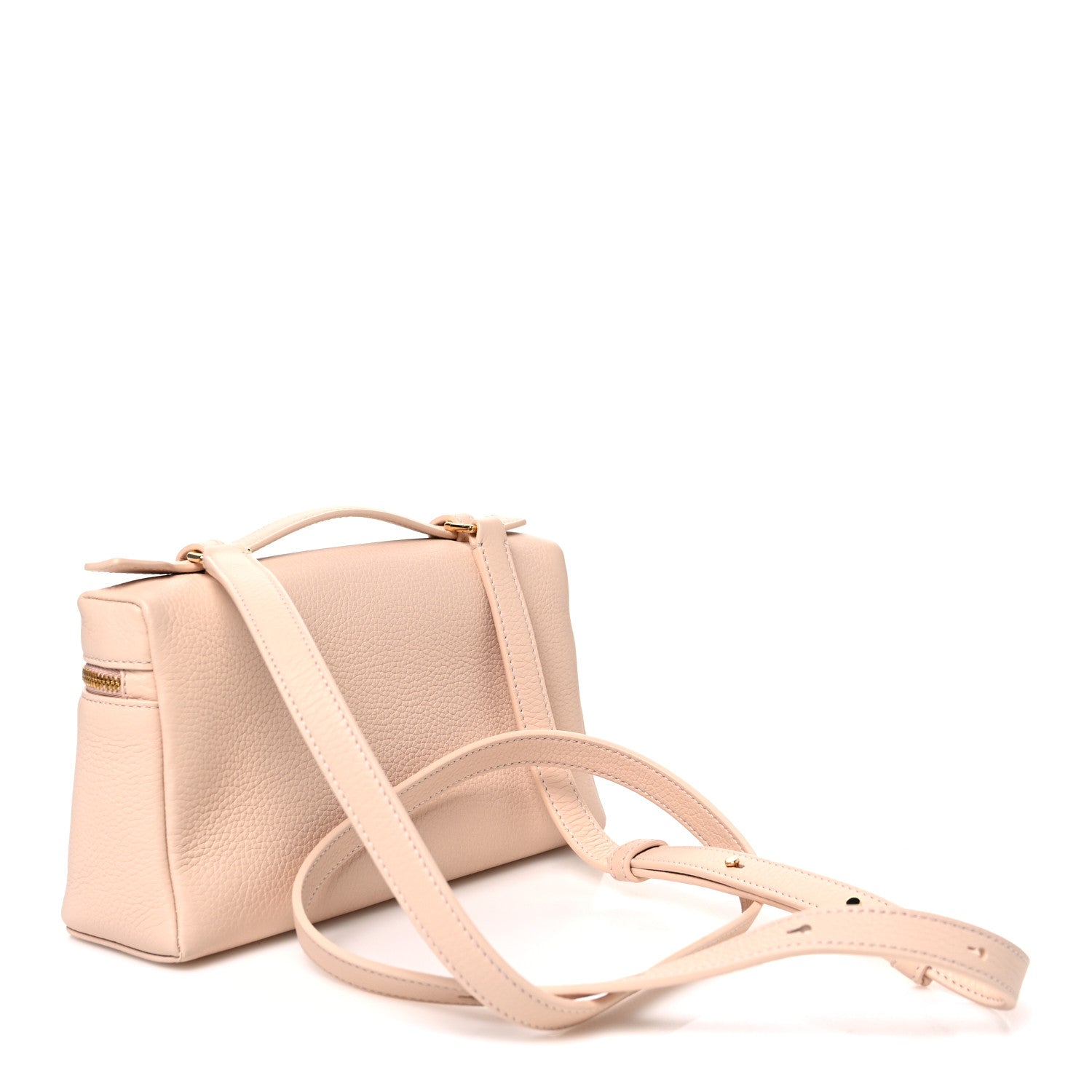 Loro Piana Grained Calfskin Extra Pocket L19 Creamed Honey 3 of 9