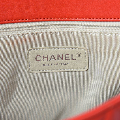 Chanel Washed Lambskin Quilted Maxi Chain Around Flap Red 6 of 12