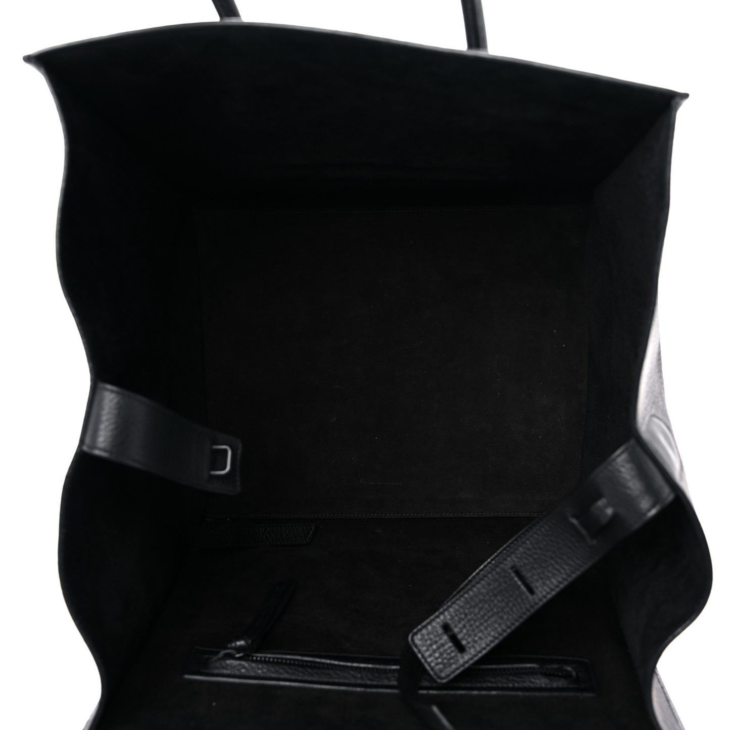 Grained Calfskin Medium Phantom Luggage Black