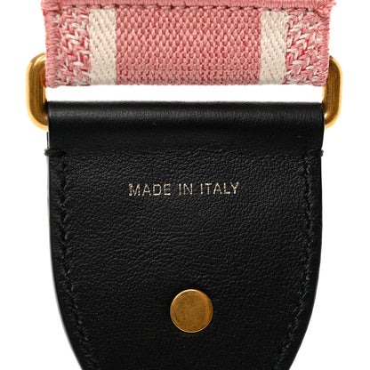 Christian Dior Canvas Embroidered Shoulder Strap Pink 3 of 3
