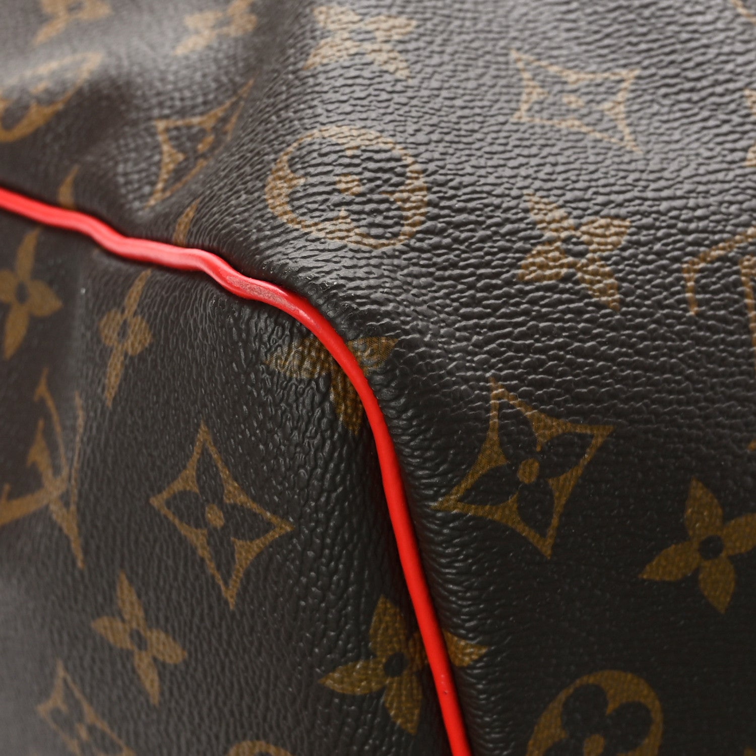 Louis Vuitton Calfskin Monogram Keepall Bandouliere 50 Coquelicot 8 of 9