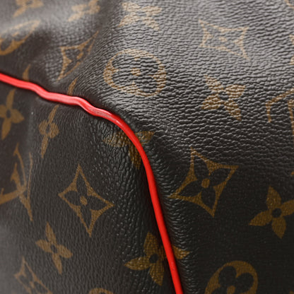 Louis Vuitton Calfskin Monogram Keepall Bandouliere 50 Coquelicot 8 of 9