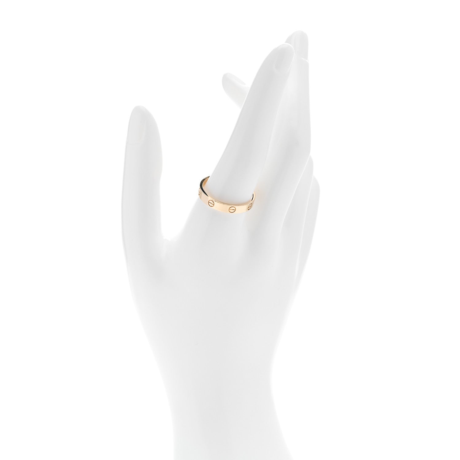 Cartier 18K Yellow Gold 3.5mm LOVE Wedding Band Ring 63 10.25 2 of 5