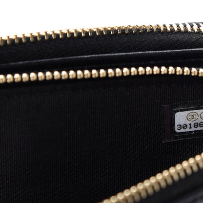 Chanel Caviar Quilted CC Filigree Clutch With Chain Black 10 of 12