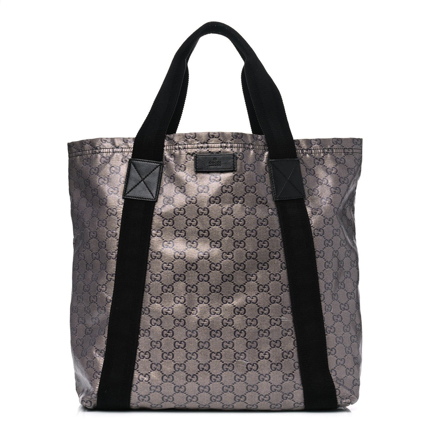 Crystal Monogram Medium Vertical Tote Black
