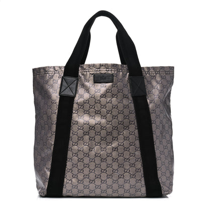 Gucci Crystal Monogram Medium Vertical Tote Black 1 of 4