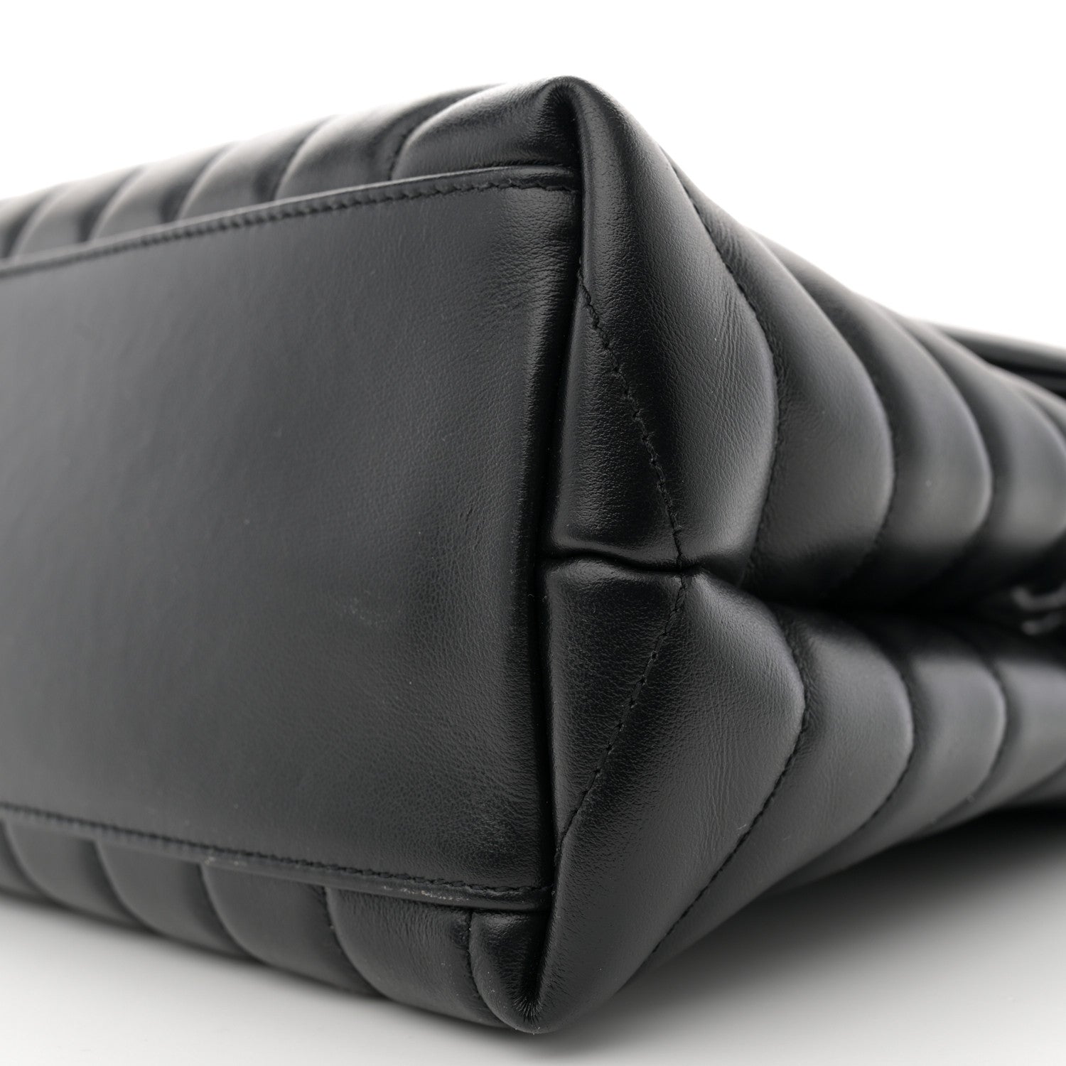 Saint Laurent Calfskin Y Quilted Monogram Medium Loulou Chain Satchel Black 10 of 11