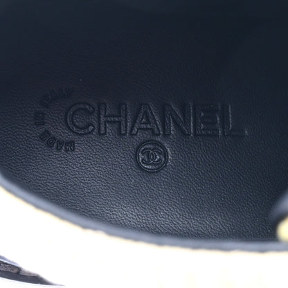 Chanel Suede Grained Calfskin CC Lace Up Boots 39.5 Yellow 6 of 9