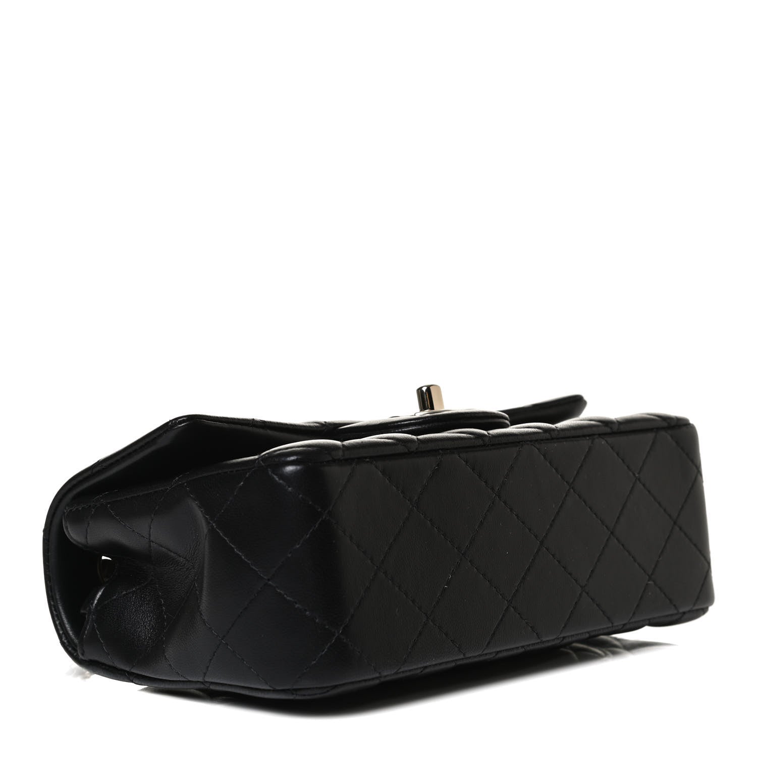 Chanel Lambskin Quilted Mini Rectangular Flap Black 3 of 12