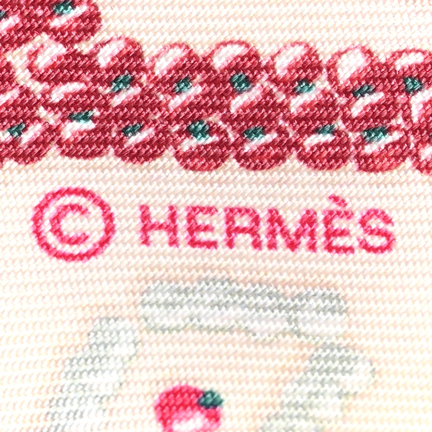 Silk Kelly En Perles Twilly Creme Framboise