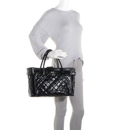 Chanel Glazed Calfskin New Portobello Large Tote Black 2 of 8