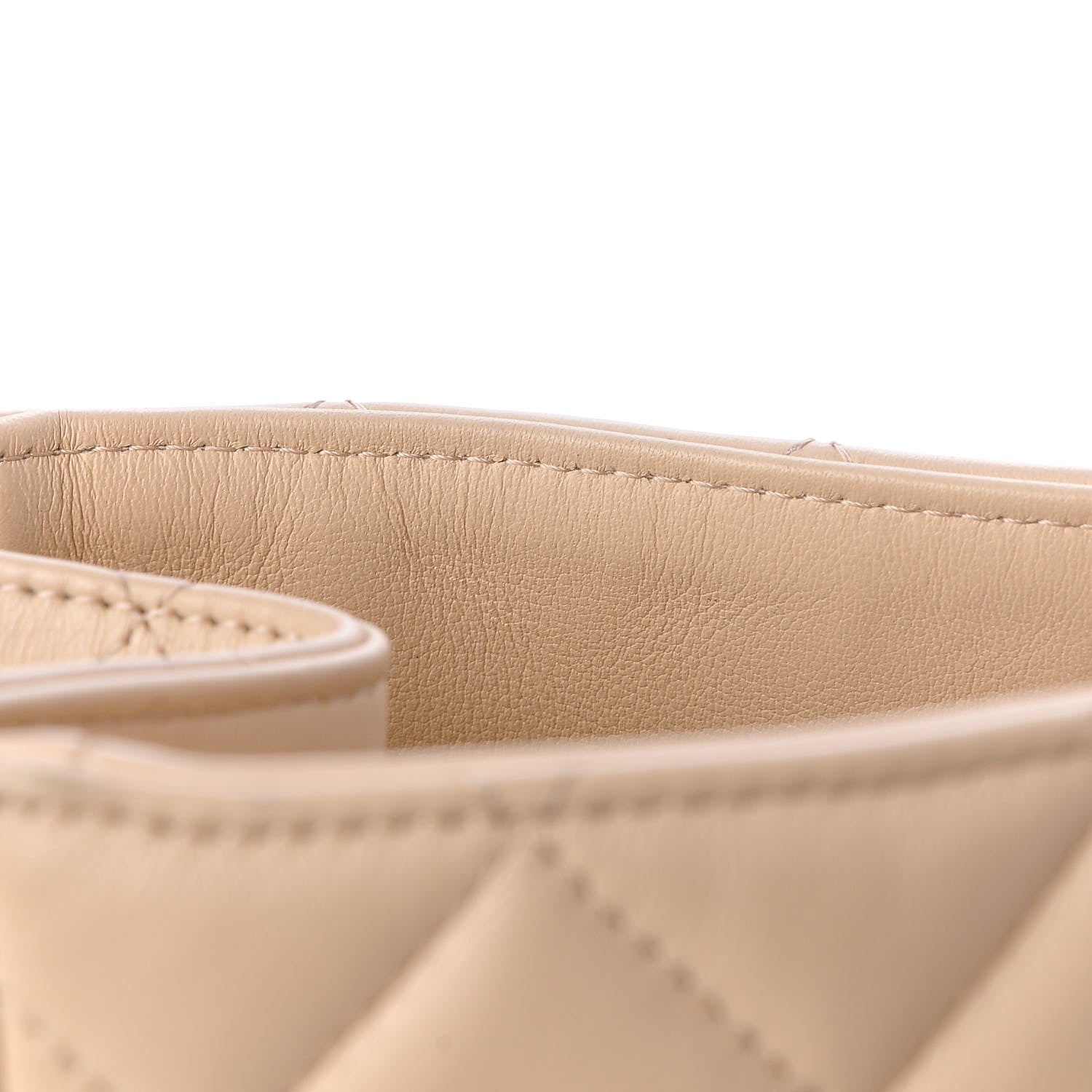 Chanel Calfskin Quilted Large CC Shopping Tote Beige 10 of 12