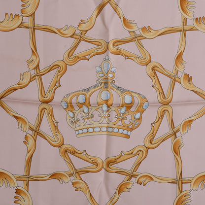 Hermes Silk Couronnes Crown Scarf 90 1 of 5