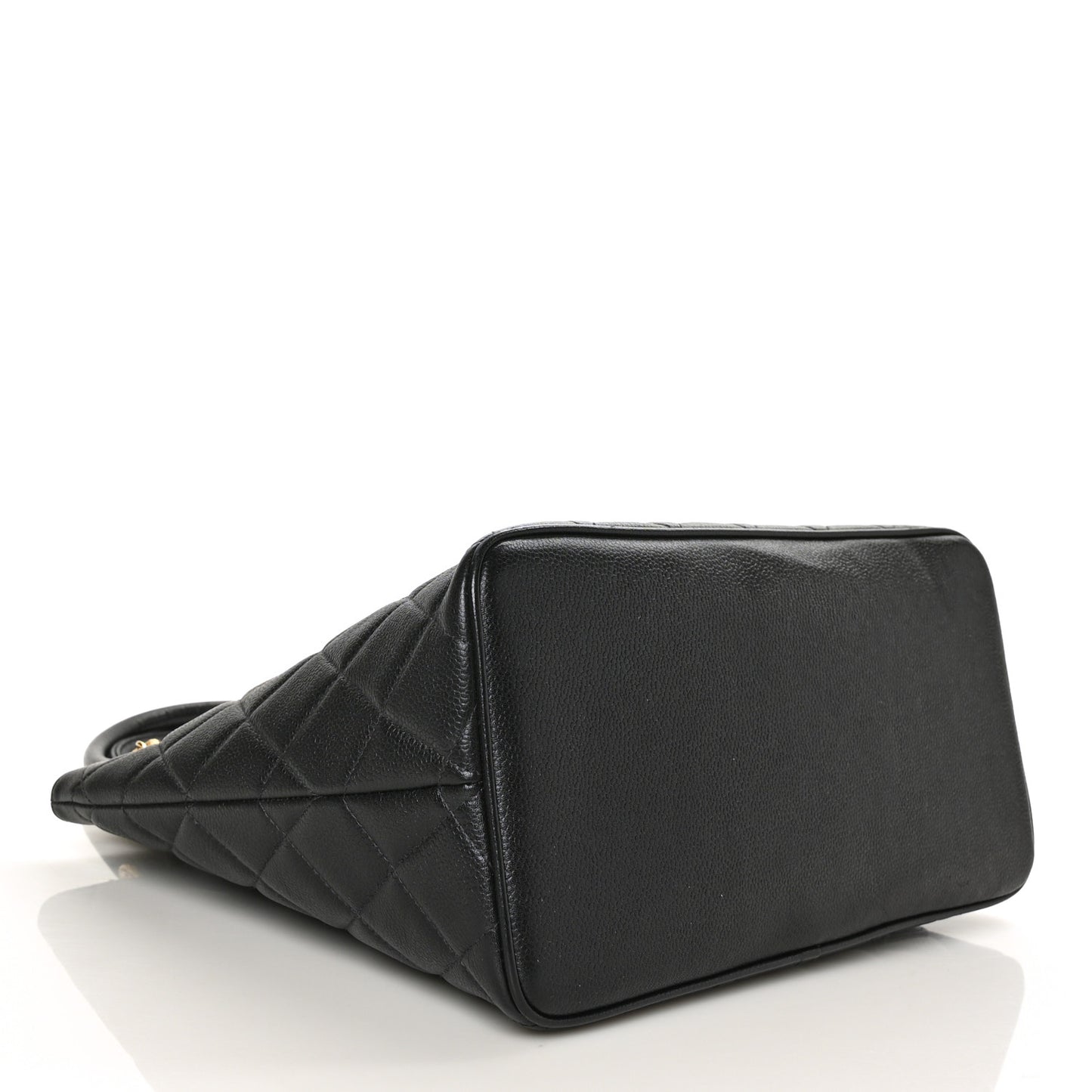 Caviar Quilted Medallion Tote Black