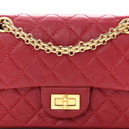 Chanel Aged Calfskin Quilted 2.55 Reissue Mini Flap Red 8 of 11