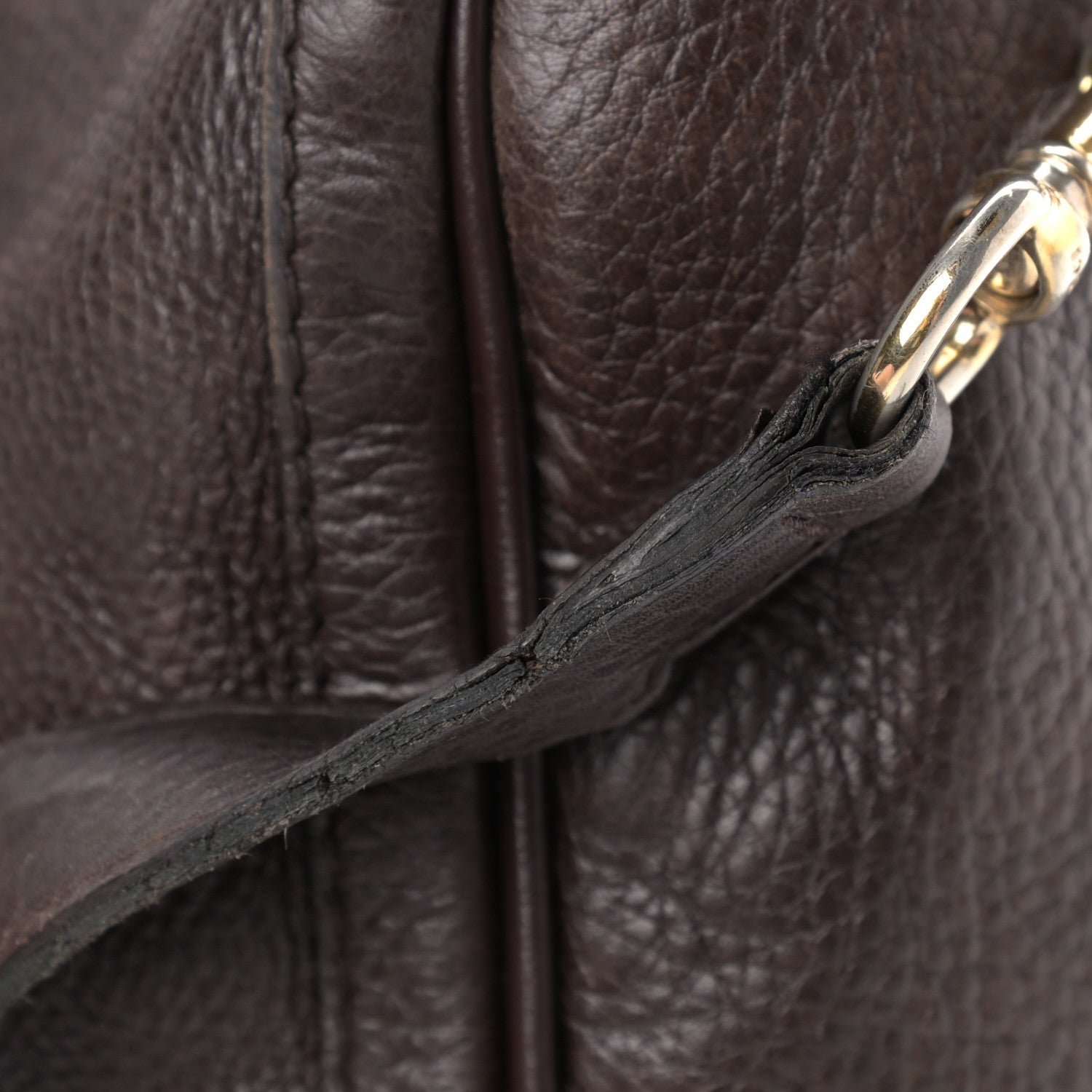 Gucci Calfskin Vintage Web Medium Boston Dark Brown 20 of 21