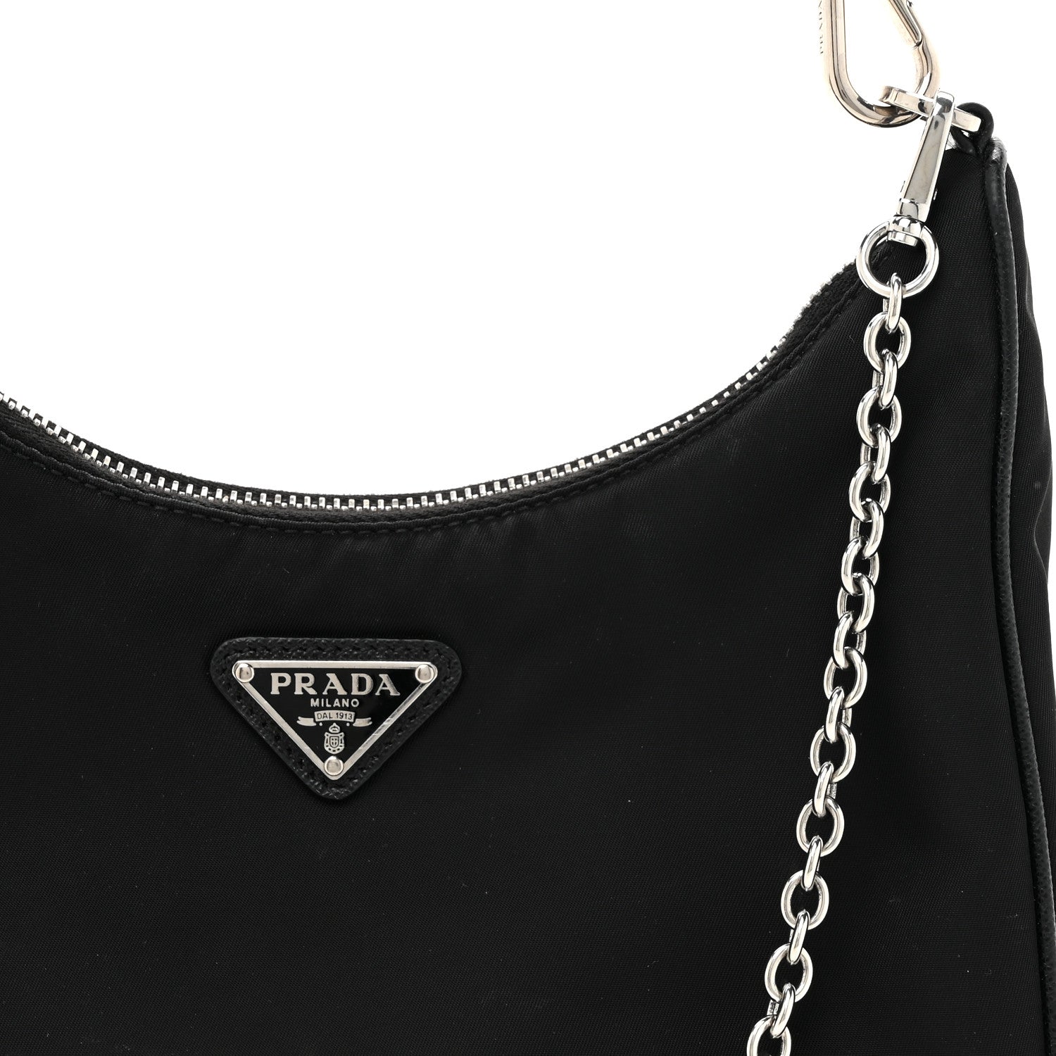 Prada Nylon Re-Edition 2005 Shoulder Bag Black 7 of 13