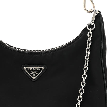 Prada Nylon Re-Edition 2005 Shoulder Bag Black 7 of 13