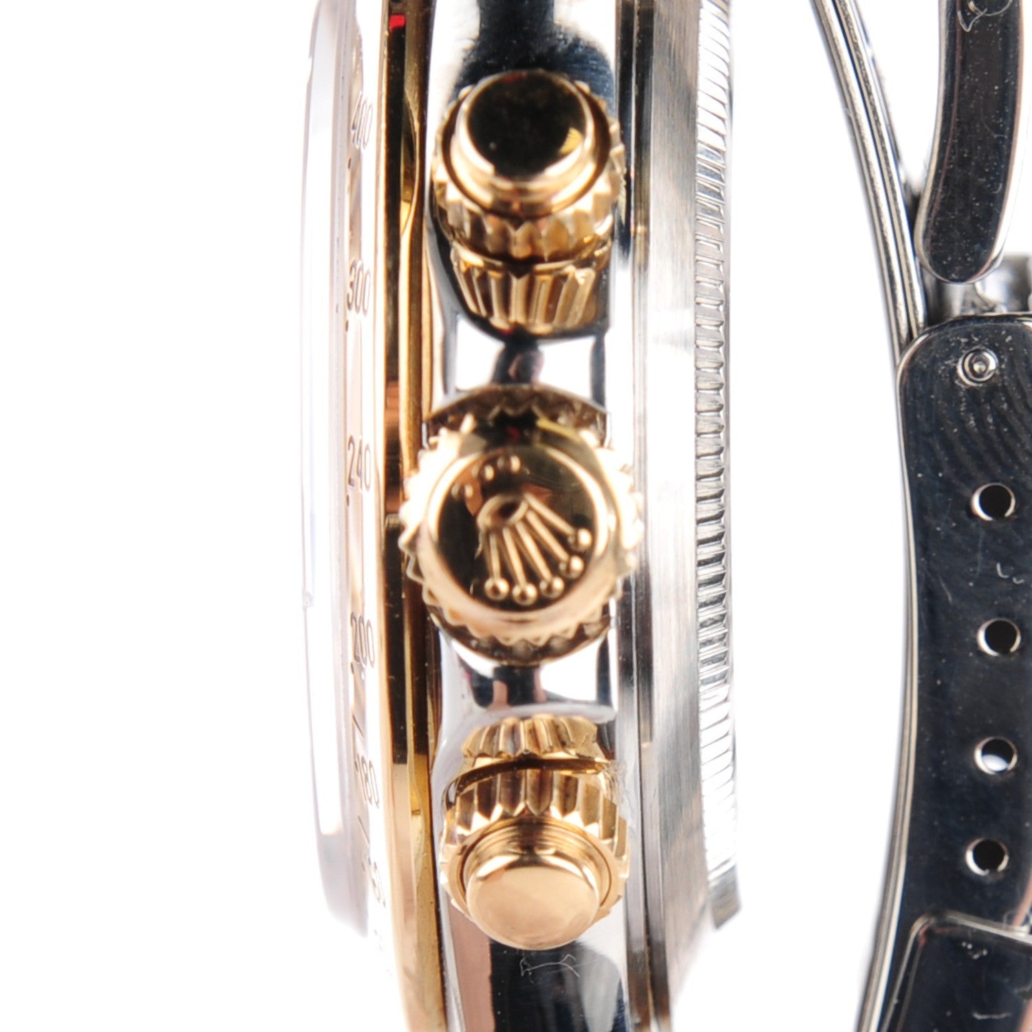 Rolex Stainless Steel 18K Yellow Gold Mother of Pearl 40mm Oyster Perpetual Cosmograph Daytona Watch 116523 5 of 9