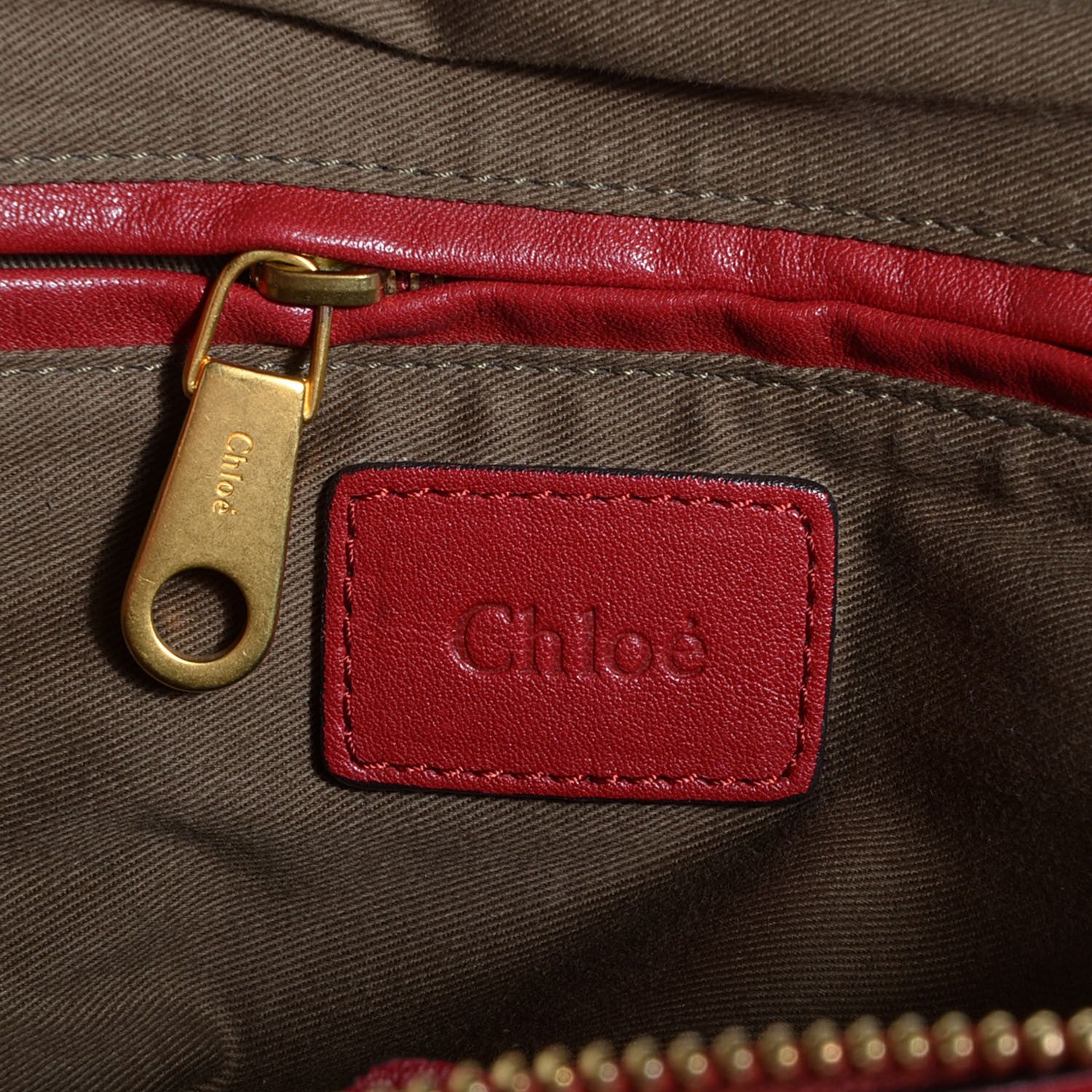 Chloe Calfskin Medium Marcie Satchel Garnet 6 of 10