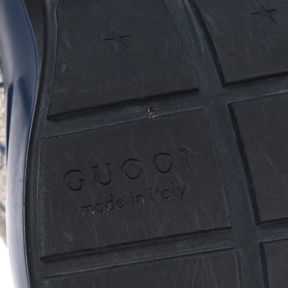 Gucci GG Supreme Monogram Mens Rhyton Sneakers 8.5 Beige Black Blue 8 of 10