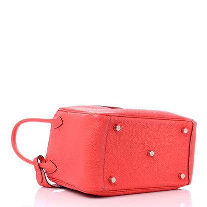 Hermes Taurillon Clemence Lindy 26 Rouge Pivoine 4 of 11