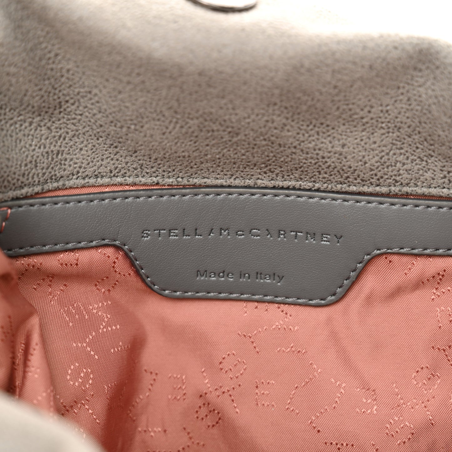 Shaggy Deer Mini Falabella Fold Over Tote Light Grey