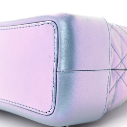Chanel Iridescent Lambskin Calfskin Small Quilted Gabrielle Backpack Light Purple 9 of 16